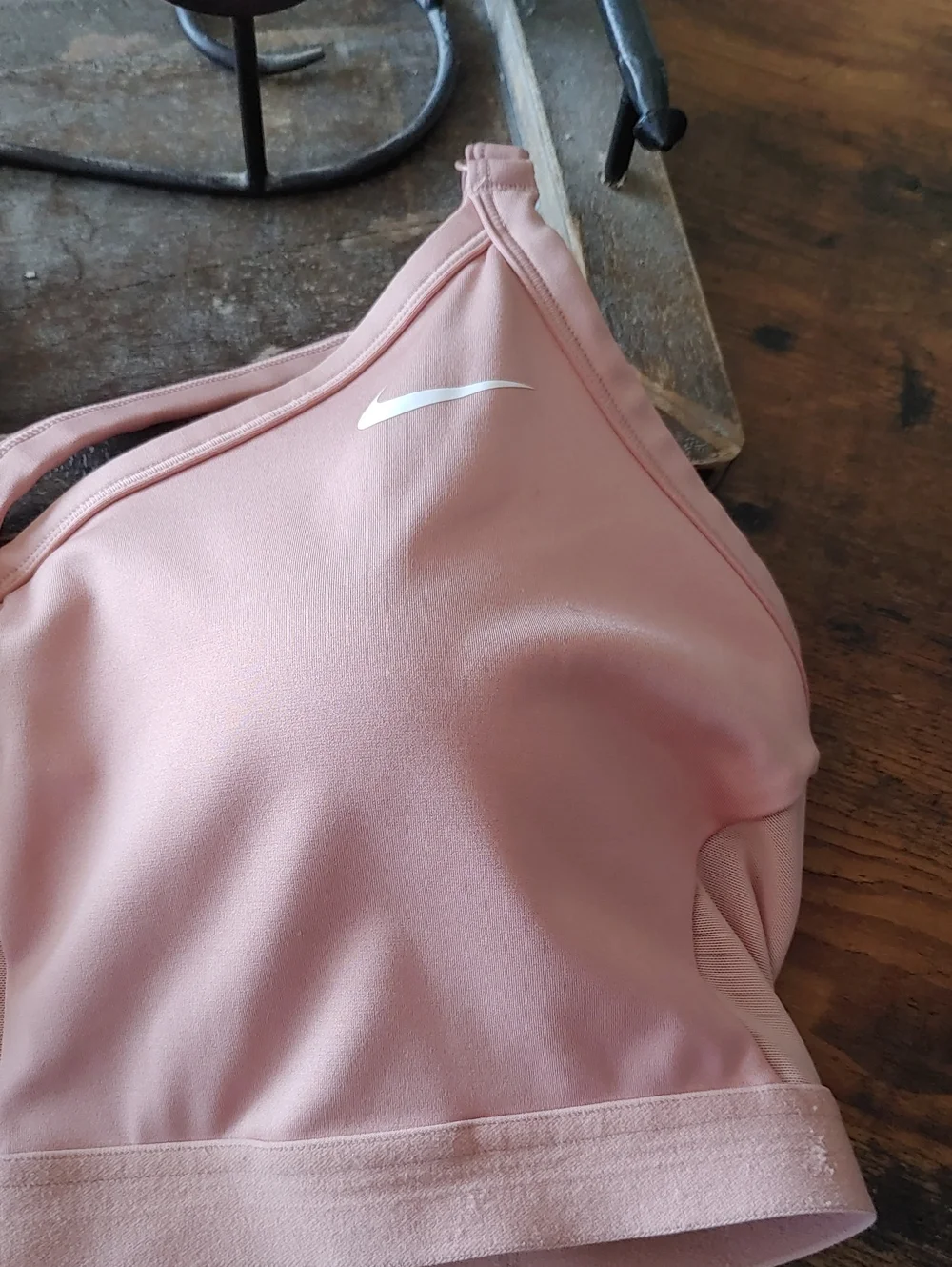 Like New Nike 3X Dri-fit Blush Pink Vented Padded Sexy Sports Bra